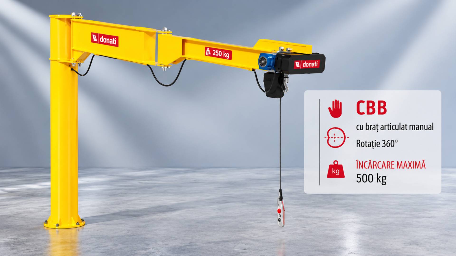 Macara cu brat articulat manual
